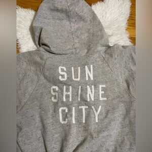 Victoria’s Secret Short Sleeve Sweatshirt Hoodie 🩶